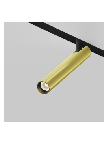 LED спот за магнитна шина Maytoni TR141-2-6W3K-M-BS Focus T 6W 3000K Exility Magnetic track satin brass