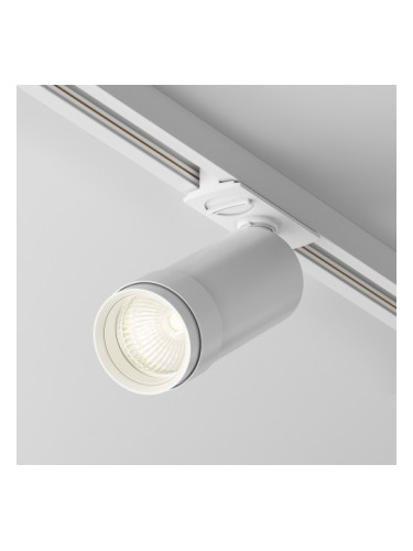 LED прожектор за монофазна шина Maytoni TR021-1-12B3K-Z-W Focus Zoom LED 12W 3000K White Track Light Unity