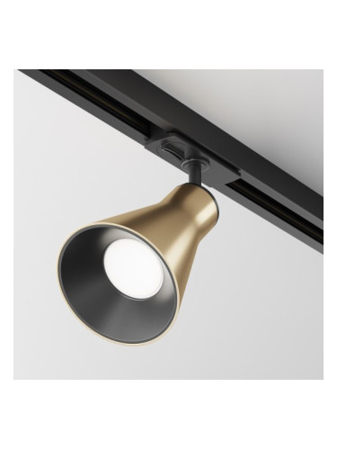 Прожектор за монофазна шина Maytoni TR022-1-GU10-MG Virar Satin Brass Track Light Unity