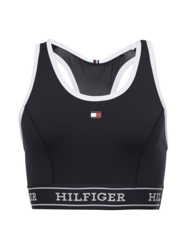 Tommy Hilfiger MONOTYPE TAPE MID Дамско  спортно бюстие, тъмносин, размер