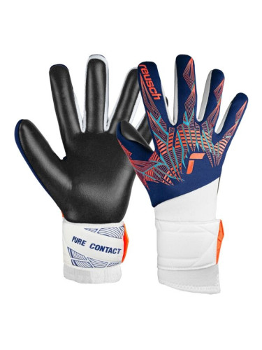 Reusch PURE CONTACT SILVER Мъжки вратарски ръкавици, синьо, размер