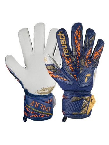 Reusch ATTRAKT GRIP Мъжки вратарски ръкавици, синьо, размер