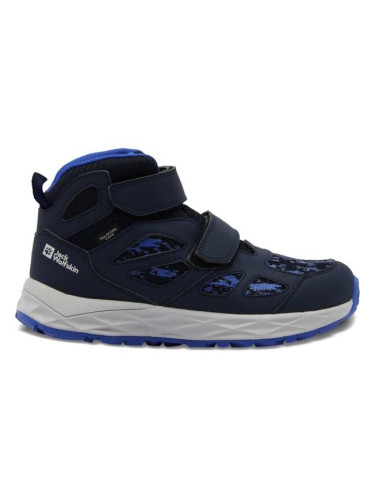 Jack Wolfskin WOODLAND 2 TEXAPORE MID K Детски обувки за туризъм, тъмносин, размер