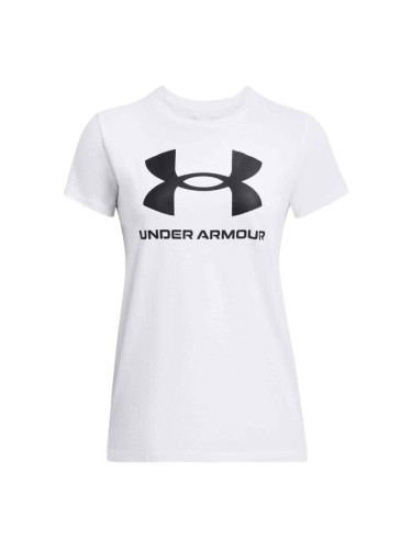 Under Armour LIVE SPORTSTYLE GRAPHIC SS Дамска тениска, бяло, размер L