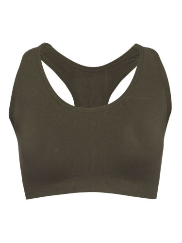 BOODY RACERBACK SPORTS BRA Дамски спортен сутиен, тъмнозелено, размер