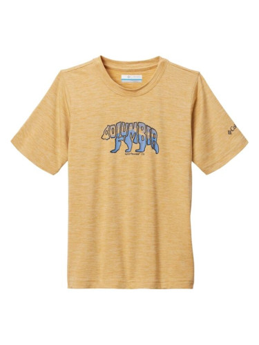 Columbia MOUNT ECHO™ SHORT SLEEVE GRAPHIC SHIRT Детска тениска, жълто, размер