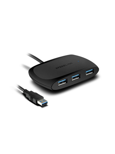 USB хъб Speedlink SNAPPY, 4 порта, USB 3.0 SPL00059