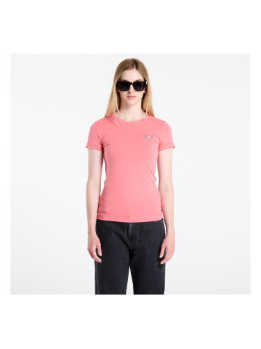 Тениска GUESS Ss Cn Mini Triangle Tee Pink M