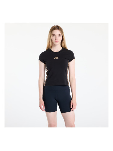 Тениска adidas W Aop Tee Black/ Multicolor/ Warm Sand XS