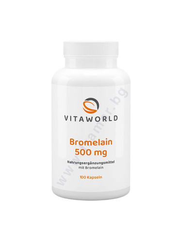 ВИТАУЪРЛД БРОМЕЛАИН капсули 500 мг * 100