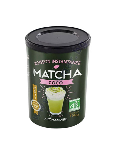 АРОМАНДИСЕ МАТЧА И КОКОСОВО МЛЯКО тонизираща напитка на прах 150 г