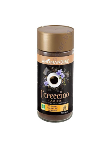 АРОМАНДИСЕ РАЗТВОРИМО КАФЕ ОТ ЦИКОРИЯ, РЪЖ, ЕЧЕМИК И ЖЪЛЪД без кофеин 100 г