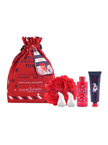 ГРЕЙС КОЛ ПОДАРЪЧЕН КОМПЛЕКТ БОНБОНИ, КАКАО, ВАНИЛИЯ 2 С ПРОДУКТИ ЗА ТЯЛО В КОЛЕДНА ТОРБИЧКА