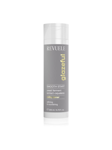 Revuele Glazeful Milky Toner Smooth Start хидратиращ и подхранващ тоник с изглаждащ ефект 200 мл.