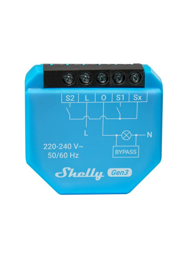 Wi-Fi Smart реле, 220~240VAC, 1.2A, Shelly 1L Gen3, 261637