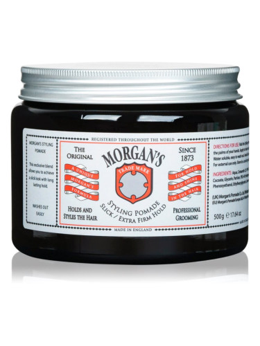 Morgan's Styling Pomade Slick and Extra Firm Hold помада за коса с екстра силна фиксация 500 мл.
