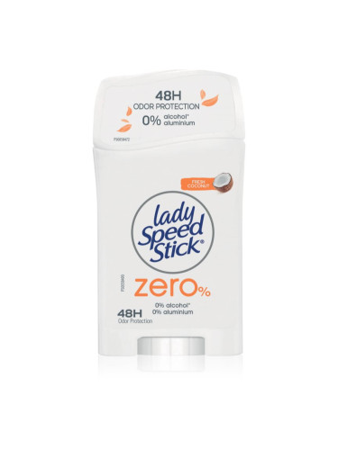 Lady Speed Stick Zero Fresh Coconut дезодорант-стик без съдържание на алуминиеви соли 40 гр.