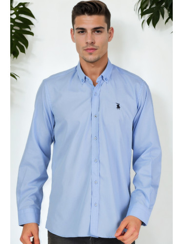 G925 DEWBERRY MEN'S SHIRT-BLUE