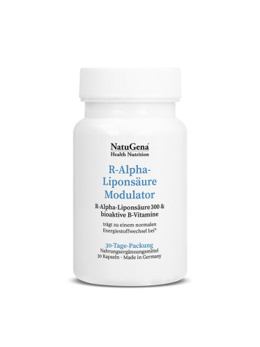 R-алфа липоева киселина + витамини В 30 капсули | NatuGena