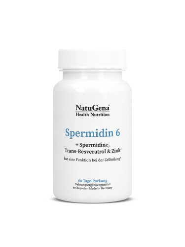 Спермидин 6 (спермидин + транс-ресвератрол и цинк) 60 капсули | NatuGena