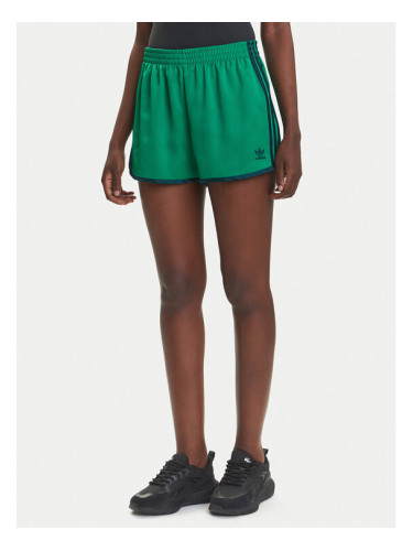adidas Спортни шорти adicolor 3-Stripes Sprinter JZ3512 Зелен Loose Fit