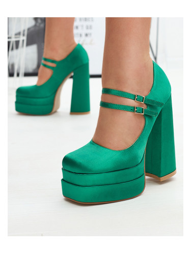 Resti Green women's high stiletto pumps Elika - Footwear