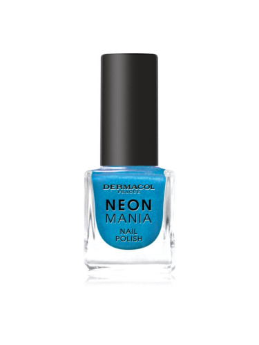 Dermacol Neon Mania лак за нокти цвят 6 Azure Aqua 5 мл.
