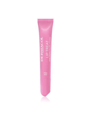 Dermacol Lip Treat хидратиращ блясък за устни цвят 5 Pink Kiss (Strawberries & Cream) 10 мл.