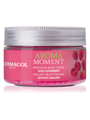 Dermacol Aroma Moment Wild Raspberry захарен скраб за тяло с аромат на малини 200 гр.