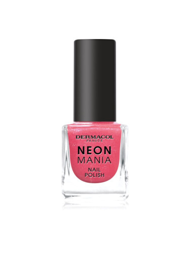 Dermacol Neon Mania лак за нокти цвят 7 Coral Sunset 5 мл.