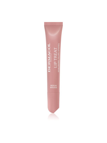 Dermacol Lip Treat хидратиращ блясък за устни цвят 8 Mocha Mousse (Caramel Toffee) 10 мл.
