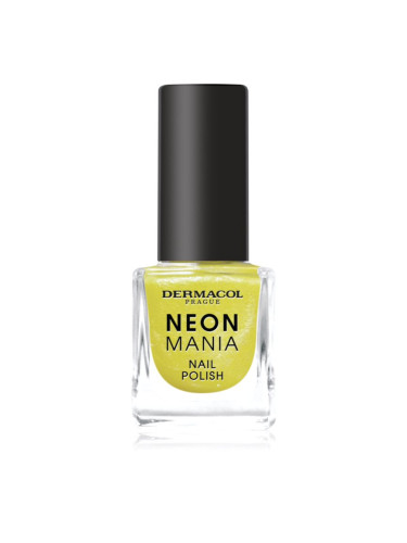 Dermacol Neon Mania лак за нокти цвят 4 Lemon pop 5 мл.