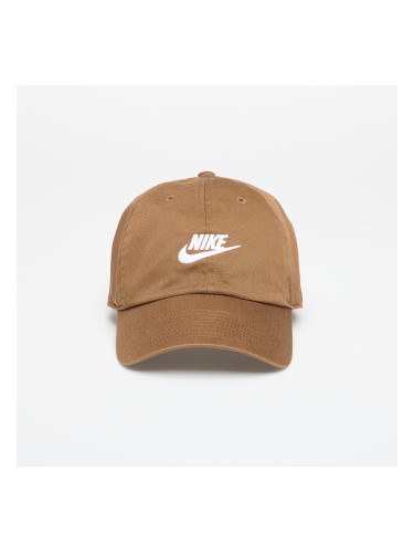 Шапка Nike Club Unstructured Futura Wash Cap Mosswood Brown/ White M/L