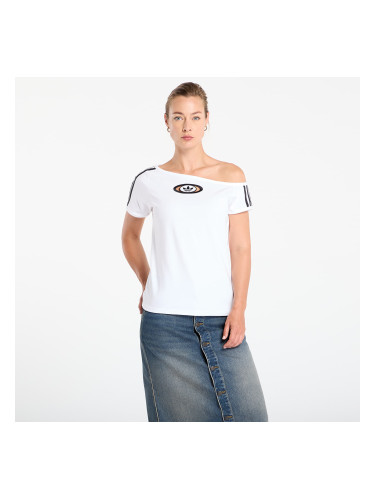 Тениска adidas Originals Campus 2000 Off Shoulder T-Shirt White L