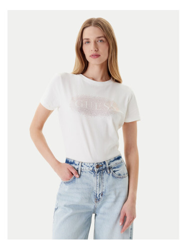 Guess Тишърт V5YI08 J1314 Бял Regular Fit
