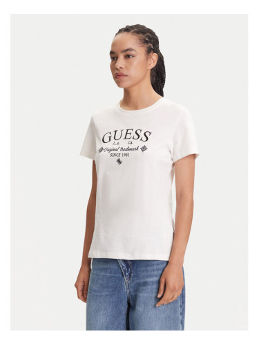 Guess Тишърт V5YI03 I3Z14 Бял Regular Fit