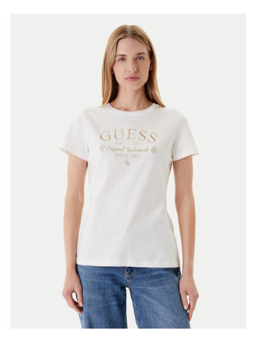 Guess Тишърт V5YI03 I3Z14 Бял Regular Fit