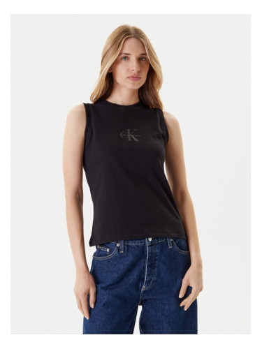 Calvin Klein Jeans топ LV047C852G Черен Regular Fit