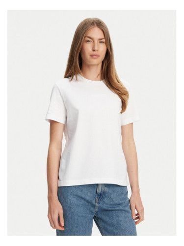 Calvin Klein Тишърт LV044C905G Бял Regular Fit