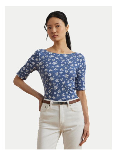 LAUREN RALPH LAUREN Блуза 200976991001 Син Slim Fit