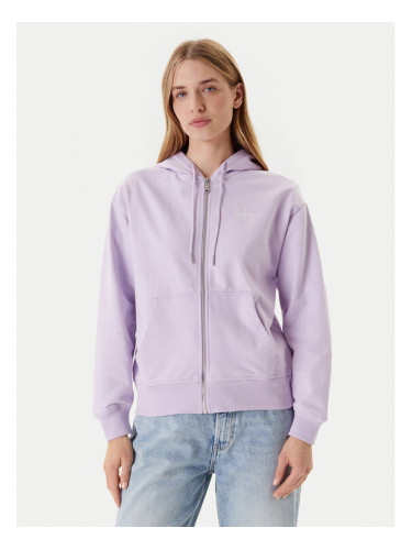 Calvin Klein Jeans Суитшърт Monologo LV047B270G Виолетов Regular Fit