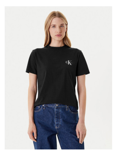 Calvin Klein Jeans Комплект 2 тишъртки LV047C905G Черен Regular Fit