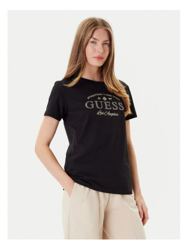 Guess Тишърт V5YI13 J1314 Черен Regular Fit