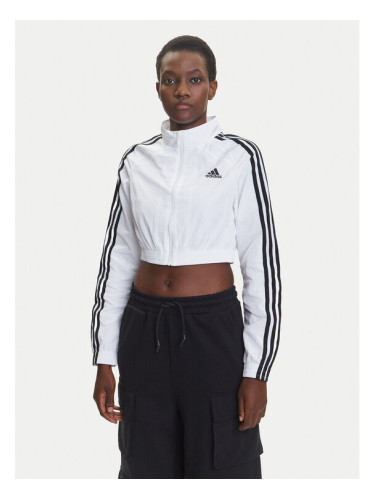 adidas Суитшърт Teamgeist adicolor JZ8275 Бял Slim Fit