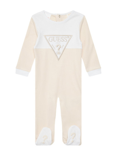 Guess Бебешки гащеризон със стъпала H5YW07 KA6W4 Бежов