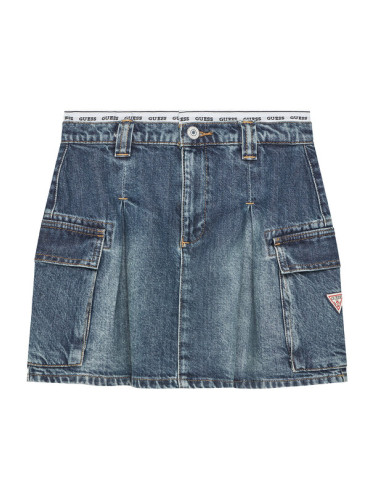 Guess Дънкова пола J5RD07 D45E0 Син Regular Fit