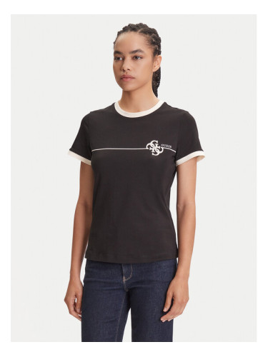 Guess Тишърт V5YI01 J1314 Черен Regular Fit
