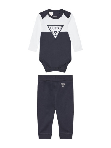 Guess Комплект боди и панталон H5YW08 J1314 Тъмносин Regular Fit