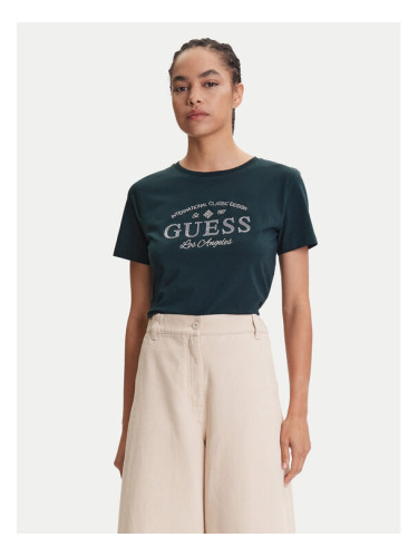 Guess Тишърт V5YI13 J1314 Зелен Regular Fit