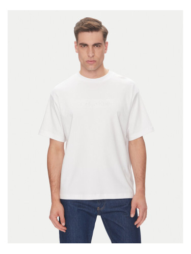 Calvin Klein Тишърт LV04LC206G Бял Relaxed Fit
